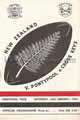 Pontypool and Cross Keys v New Zealand 1954 rugby  Programme